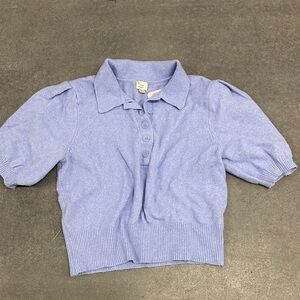 Blue Collared Shirt